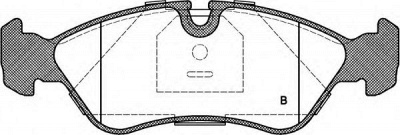 OPEN PARTS bpa028630 -  Комплект тормозных колодок, дисковый тормоз